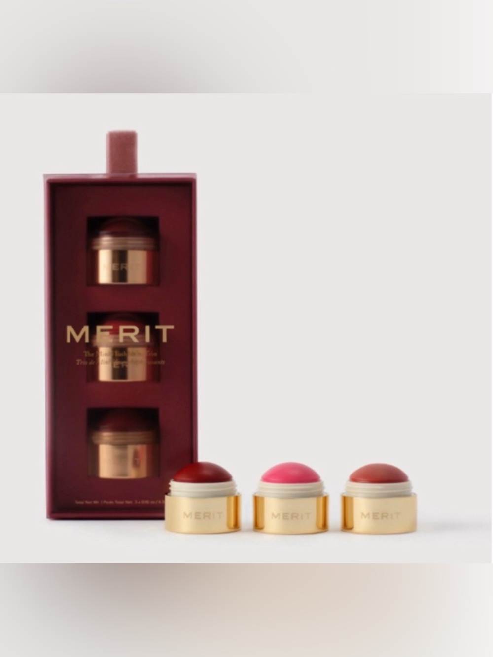 Merit Holiday 2025 Mini Flush Balm Trio w/ Redux